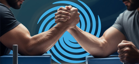 بانر دورة مصارعة الذراعين